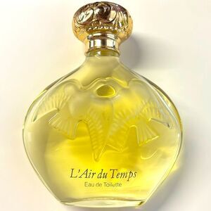 Vintage Full Lalique Bottle of NINA RICCI L'air du Temps Eau de Toilette 200ML
